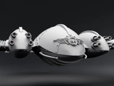 Totenkopf Drone scale model 3D print model