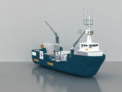 Container Ship 3D model by laseronicsart