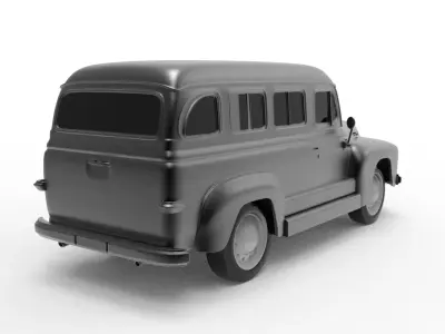 International Harvester 1953 Low-poly 3D model