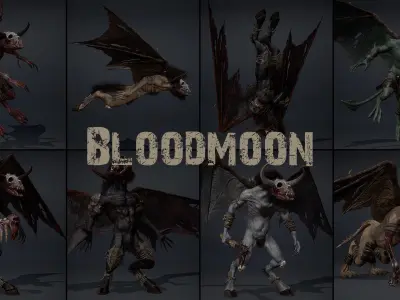 All Beasts Bundle Part 1 3D Model Pack