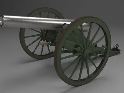 Field Cannon 3D model purchase