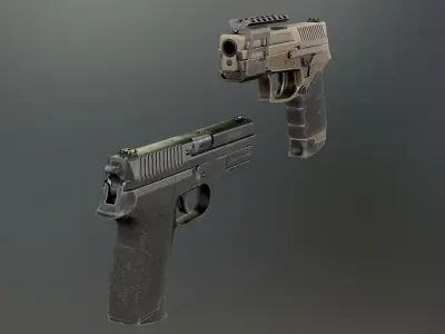Sig Sauer SP2022 Low-poly 3D model