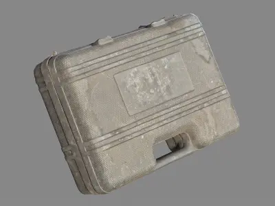Plastic tool case Low-poly 3D model