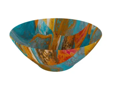 Sky Blue Bowl 3D model