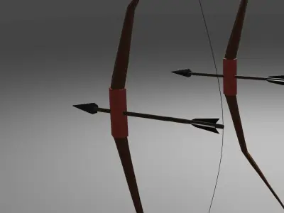 stylized bow 3D model