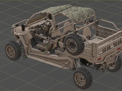 Polaris RMZR D4 with REAPR  Low-poly 3D model