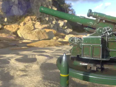 B4 203mm Heavy Howitzer  3D model