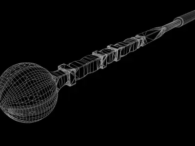 Turkish Mace Low-poly 3D model