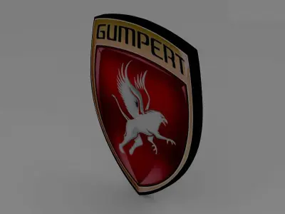 gumpert logo 3D model by Sergey