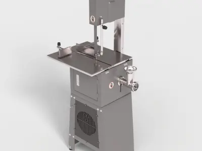 ELECTRIC MEAT CUTTING MACHINE Low-poly 3D model