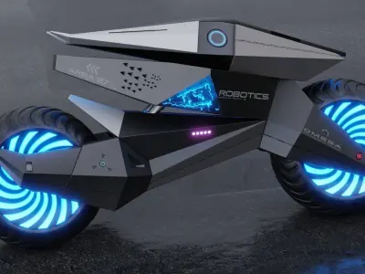 Motorcycle Robot 3D model purchase