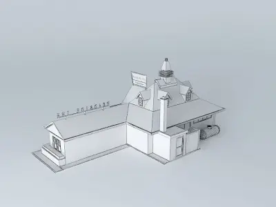 Roadside Inn Free 3D model
