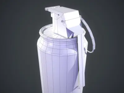 A homemade pepsi grenade 3D model