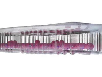 candy in transparent box 3D model