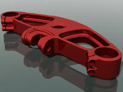 Triple clamp Free 3D model