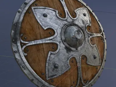 Game Shield Free low-poly 3D model