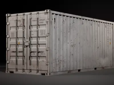 Shipping  Container Low-poly 3D model