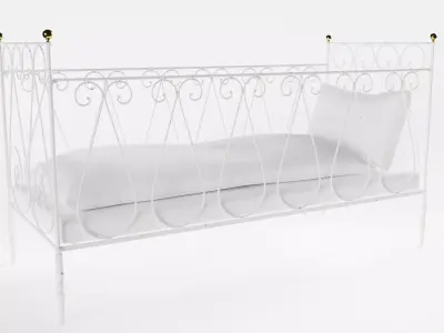 Antique Crib 3D model