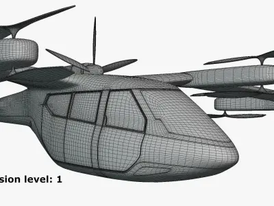Hyundai S-A1 air taxi 3D model