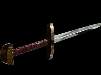Viking Valhalla Fredis Sword Viking Sword  3D Model 3D model