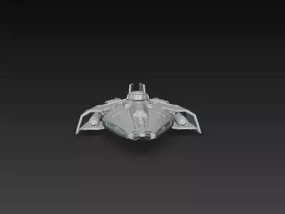 Sci-Fi Heavy Strike Fighter Interceptor 3D Print STL 3D print model