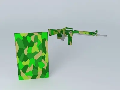 M16 ViperCode concept M16 textured Free 3D model