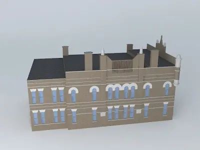 Stn 6 a  St Paul Minnesota Former Fire Station 6  built in 1884 Free 3D model