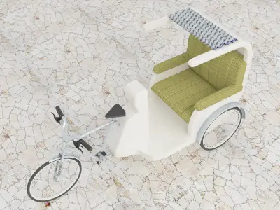 Bike Rickshaw 5 - 4K 3D model