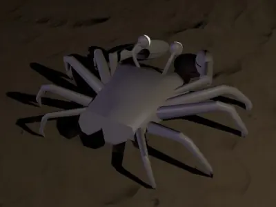Crab - ocean going Low-poly 3D model
