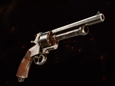 LeMat Revolver Low-poly 3D model