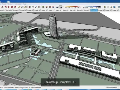 Collection 30 Sketchup Complex 3D Model Pack