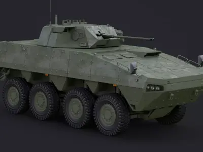 Patria AMV  KTO Rosomak 3D model