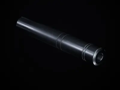 Barrett M82A1 Suppressor PBR Low-poly 3D model