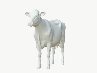  Realistic 3D Cow Model 
