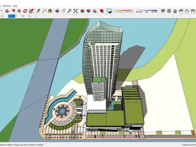Sketchup Hotel G9 3D model