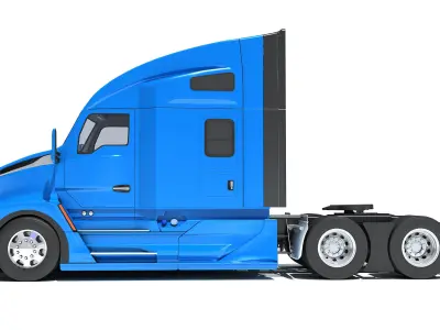Generic Semi Truck 3D model 3