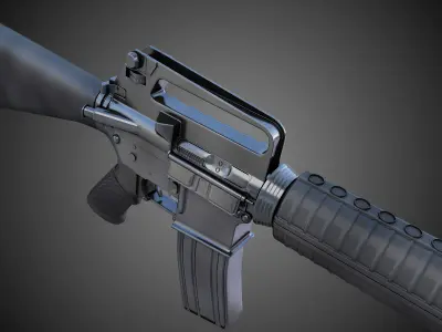 M16 Assault Rifle Hi-Res 3D model