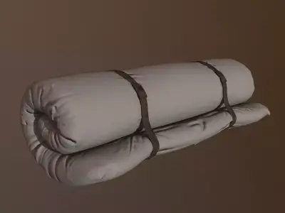 Bed roll for camping  3D model