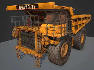 Caterpillar 789c Free low-poly 3D model