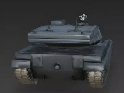 Modern Main Battle Tank 3D Model 3d model Low-poly 3D model