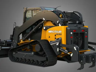 DL550 Minotaur Compact Dozer Loader 3D model