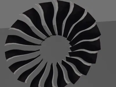 Airbus 320 Neo Jet Blade Low-poly 3D model
