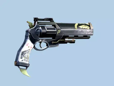 HAWKMOON GUN Low-poly 3D model