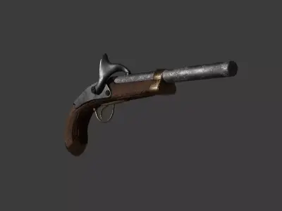 Gun XVII  3D model
