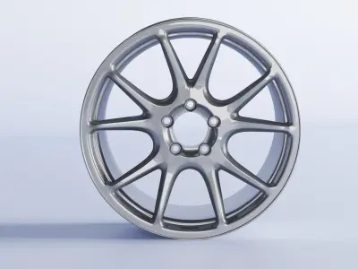 Konig Freeform Replica Car Rims With Tire 3D Model 3D model