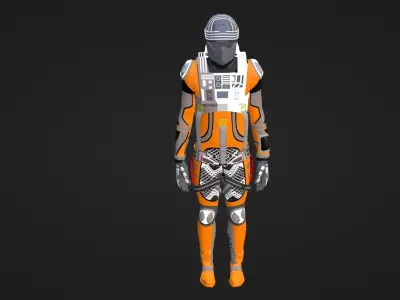 Robot Soldier - Assault Soldier Low-poly 3D model 23