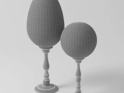 Wood Sculpture 3D model