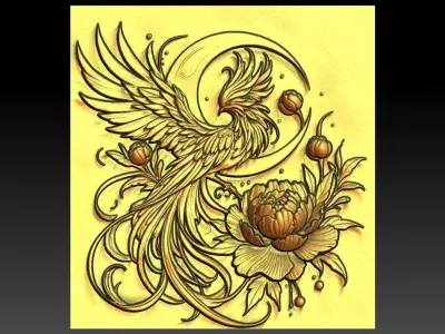 5 phoenix CNC Relief Model 3D print model
