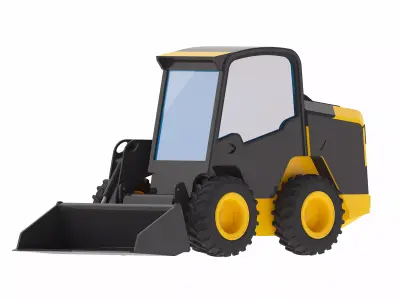 Loader Construction MC95C Low-poly 3D model