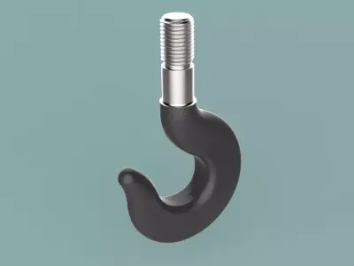 Lifting hook 3D model by 3DTechDesign